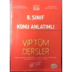 Editör Yayınevi Hedef 2020 8. Sınıf Konu Anlatımlı VIP Tüm Dersler 