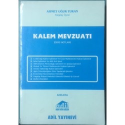 Kalem Mevzuatı (Ders Notları)