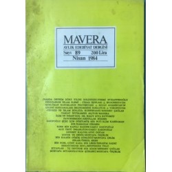 Mavera Aylık Edebiyat Dergisi Sayı 89 - Nisan 1984