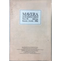 Mavera Aylık Edebiyat Dergisi Sayı 96 - Nisan 1984