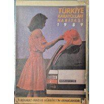 Türkiye Karayolları Haritası 1989 Türkiye Karayolları Haritası 1989