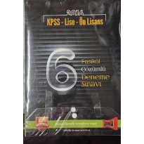 KPSS Lise Ön Lisans 6 Fasikül Çözümlü Deneme Sınavı 2016
