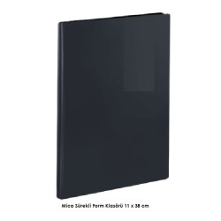 Mica Sürekli Form Klasörü 11 x 38 cm Siyah
