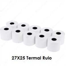 Termal Rulo 27 mm x 25 m 10 lu Paket (Yazar Kasa Cihazları İçin)