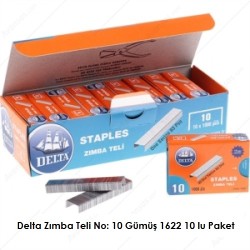 Delta Zımba Teli No: 10 Gümüş 1622 10 lu Paket