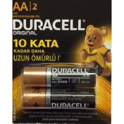 Duracell Kalem Pil 2 li AA - Alkaline (LR6/MN1500)