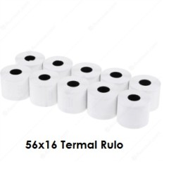 Termal Rulo 56 mm x 16 m 10 lu Paket (Yazar Kasa ve Pos Cihazları İçin)
