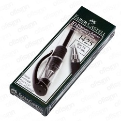 Faber Castell 1425 Tükenmez Kalem 0.7 mm İğne Uçlu Siyah 10 lu Paket
