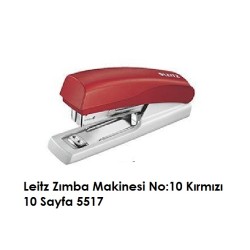 Leitz Zımba Makinesi No:10 Kırmızı 10 Sayfa 5517