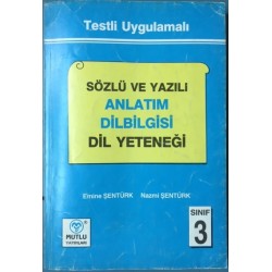 Testli Uygulamalı Sözlü ve Yazılı Anlatım Dil Bilgisi Dil Yeteneği - Sınıf 3