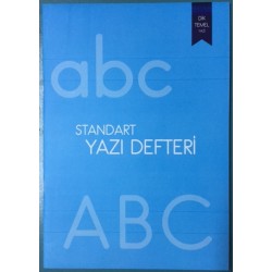 Standart Güzel Yazı Defteri (Dik Temel Yazı) 17x24 Mavi Kapak