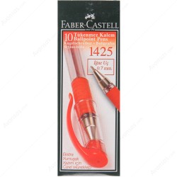 Faber Castell 1425 Tükenmez Kalem 0.7 mm İğne Uçlu Kırmızı 10 lu Paket