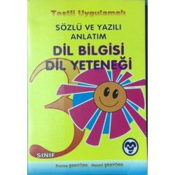 Testli Uygulamalı Sözlü ve Yazılı Anlatım Dil Bilgisi Dil Yeteneği - Sınıf 3