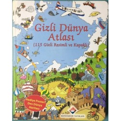 Gizli Dünya Atlası (115 Gizli Resimli ve Kapaklı) Ciltli